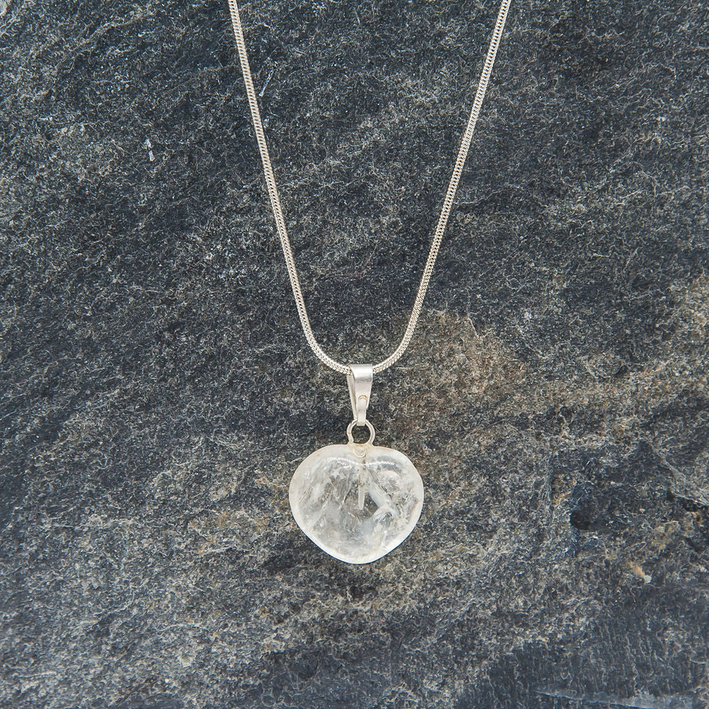 Crystal Quartz Heart
