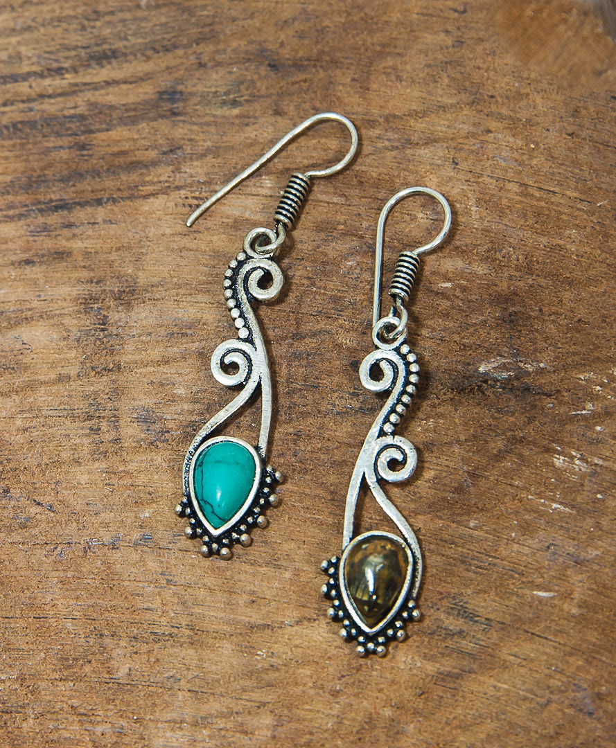 Turquoise Stone Earrings