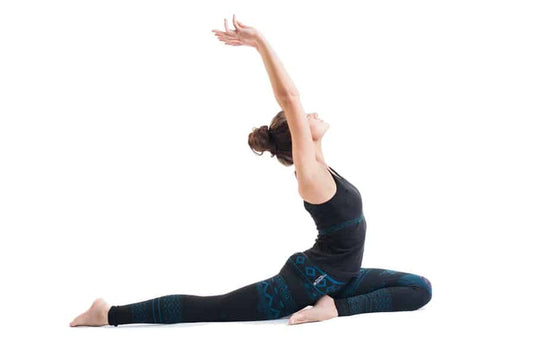 Balance Seamless Organic Yoga Leggings Full Length - Blue/Black