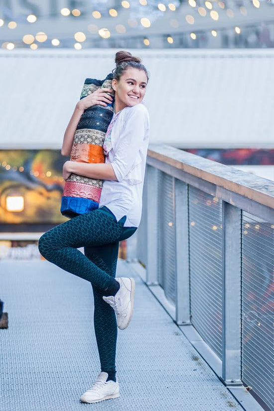 Brocade Yoga Mat Bag - Unique, Patchwork, Multi