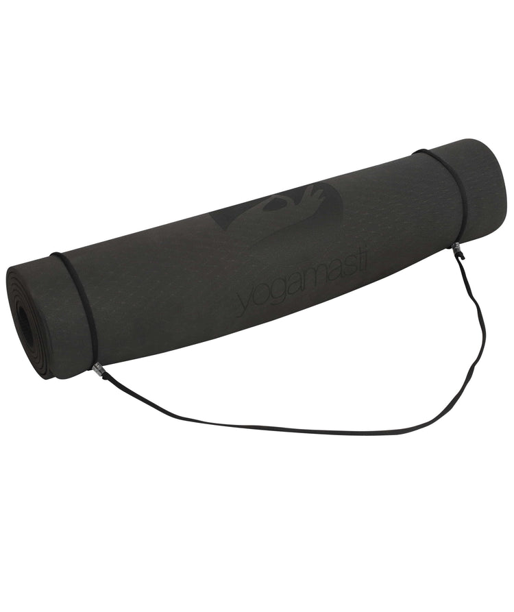 Chakra Yoga Mat - Screen Printed, Black