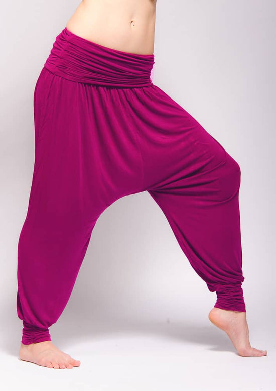 Comfort Flow Harem Yoga Pants - Majenta Pink