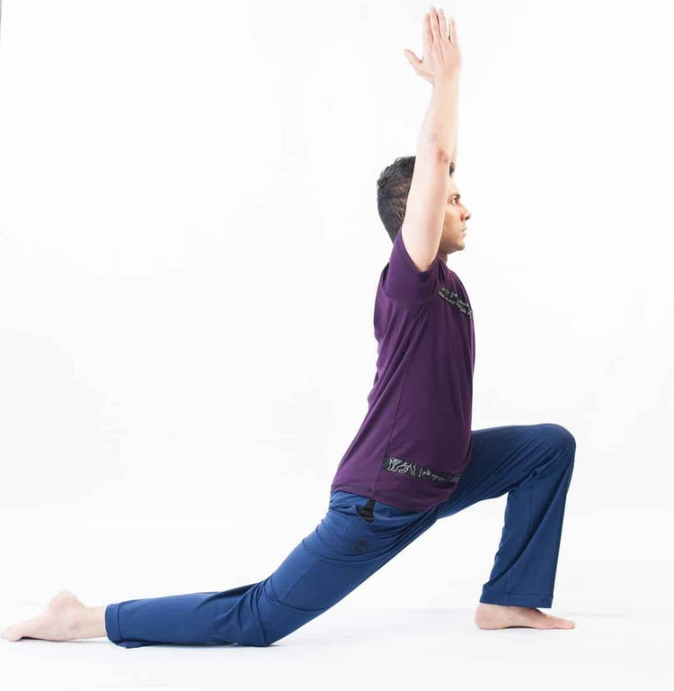 Cool Comfort Organic Yoga Pants - Navy Blue, Adjustable