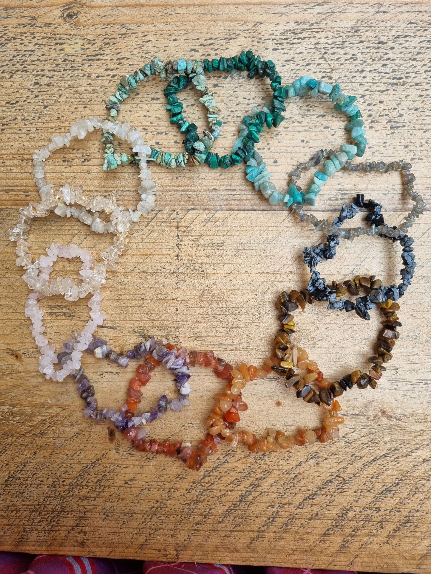 Crystal Chips Bracelets