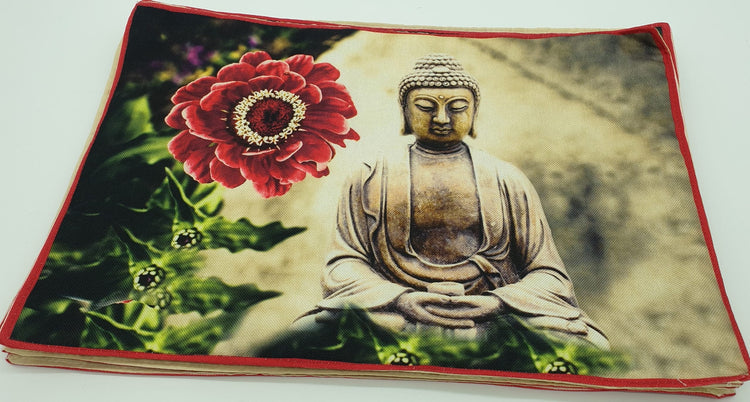 Floral Buddha Table Runner And Placematsa