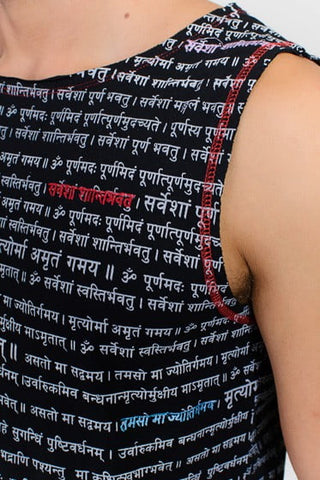 Mantra Mens Yoga Tank Top - Organic Cotton, Black