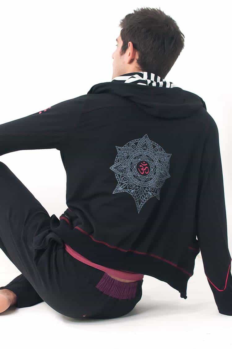 Men's Cool Down Yoga Wear Om Hoodie