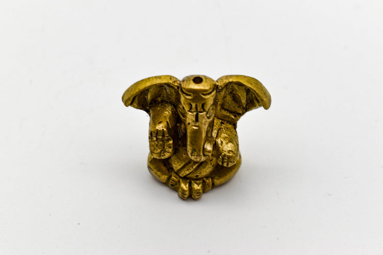 Mini Ganesha Incense Holder/Statue - Bronze