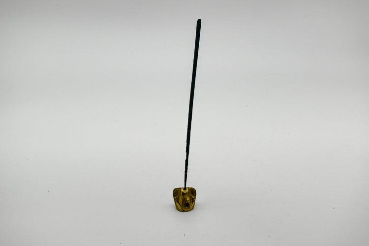 Mini Ganesha Incense Holder/Statue - Bronze