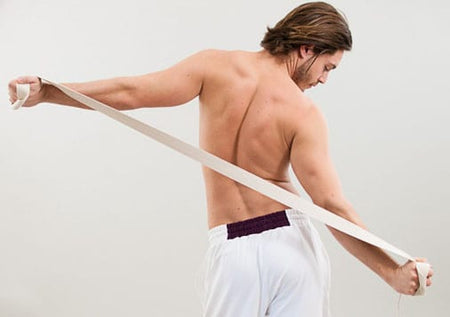 Organic Cotton Yoga Belt Off White