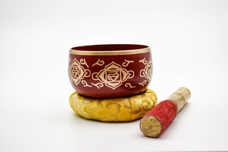 Root Chakra Singing Bowl With Beater - Muladhara