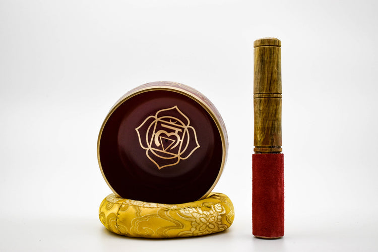 Root Chakra Singing Bowl With Beater - Muladhara