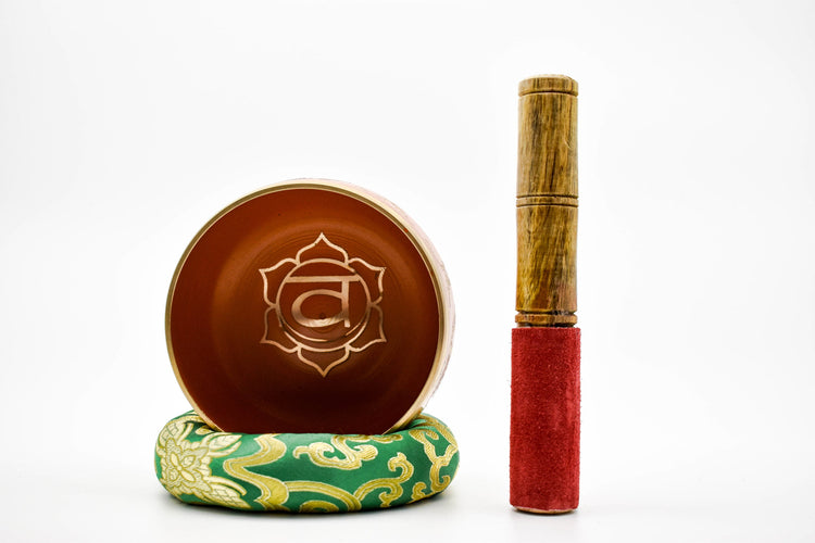 Sacral Chakra Singing Bowl With Beater - Swadhisthana