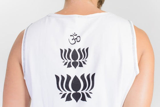 Shakti Organic Mens Yoga Vest, White
