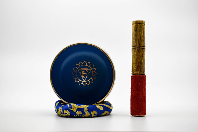 Throat Chakra Singing Bowl With Beater - Vishuddha
