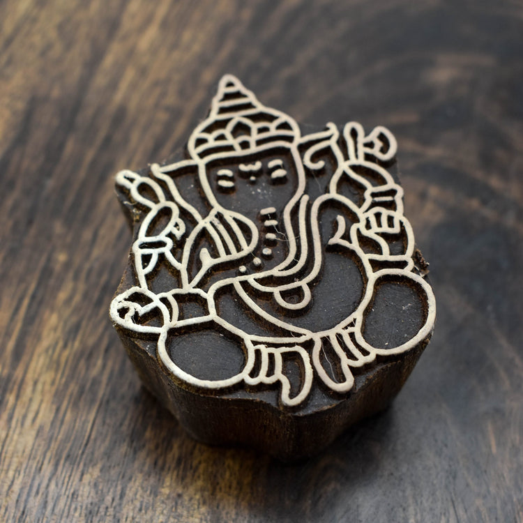 Traditional Indian Wood Blocks For Printing - Spiritual Symbols