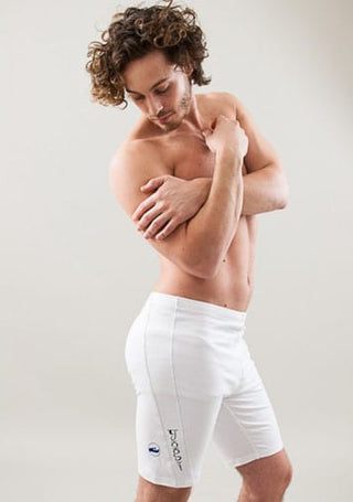 Yoga Shorts For Men 'Yogi' - White, Black