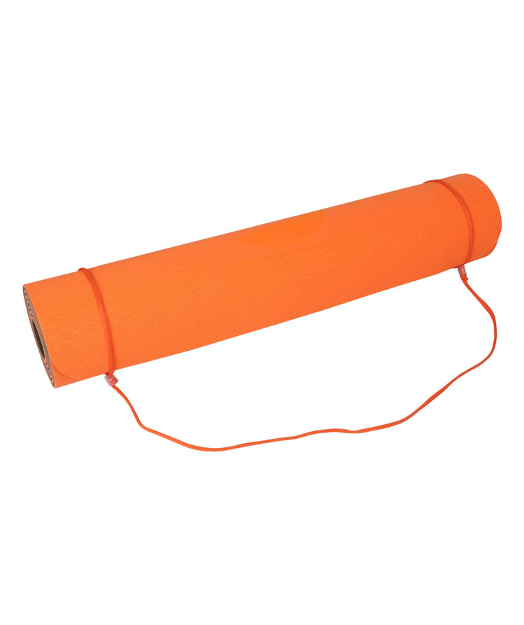 Practice Sticky Yoga Mat 6mm - Orange/Olive