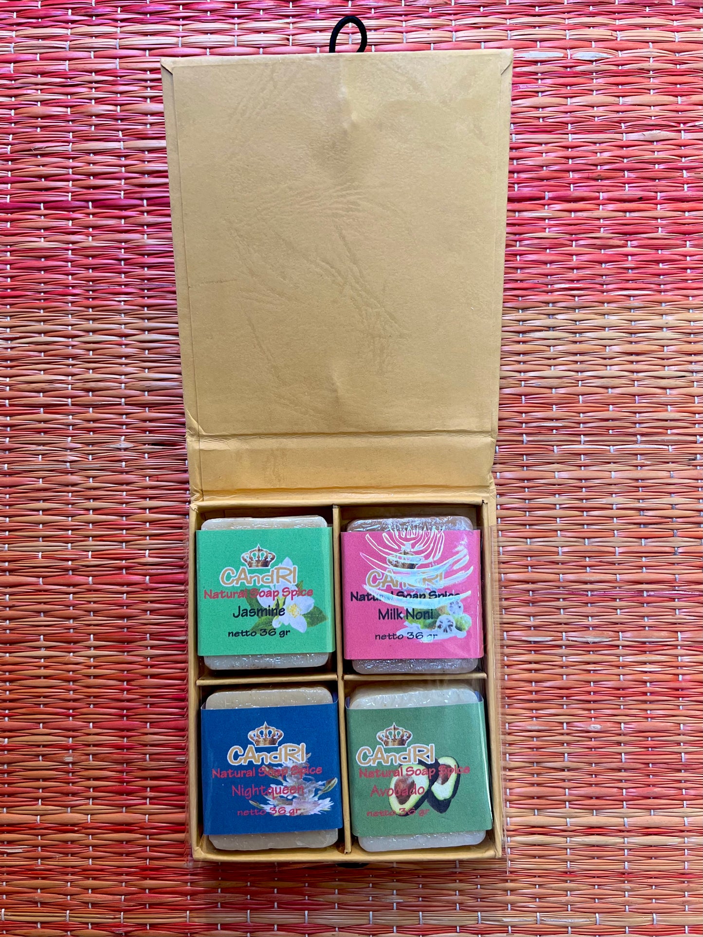 Set of 4 Balinese Soaps in Gift Box