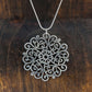 Metal Flower Design Necklace Large
