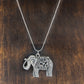 Metal Large Elephant Lucky Necklace