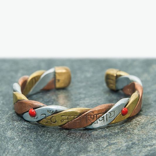 Three Metal Bracelet – Om Namah Shivaya