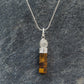 Tiger Eye Necklace with Clear Quartz