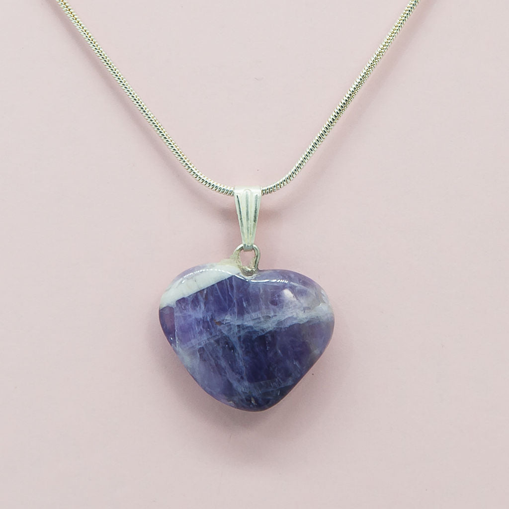 Amethyst Heart Necklace