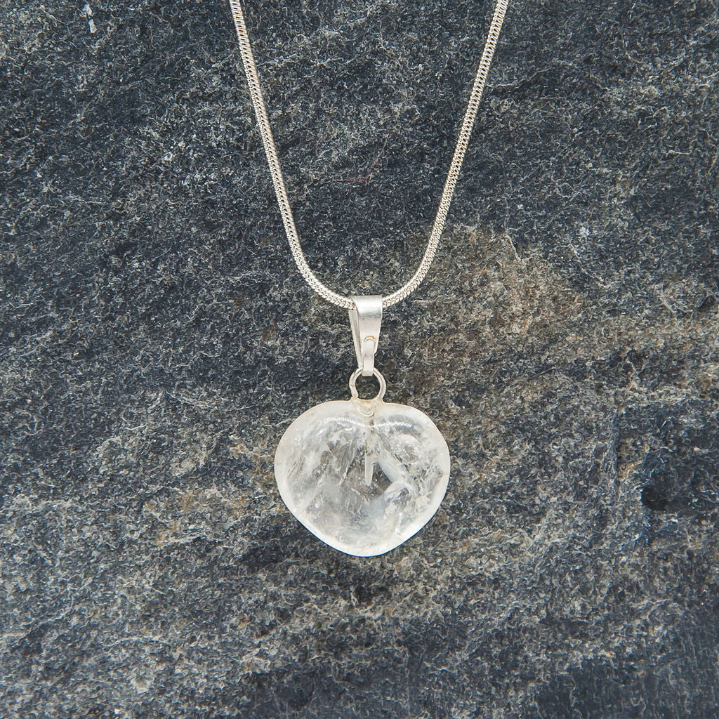 Crystal Quartz Heart