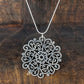 Metal Flower Design Necklace Large