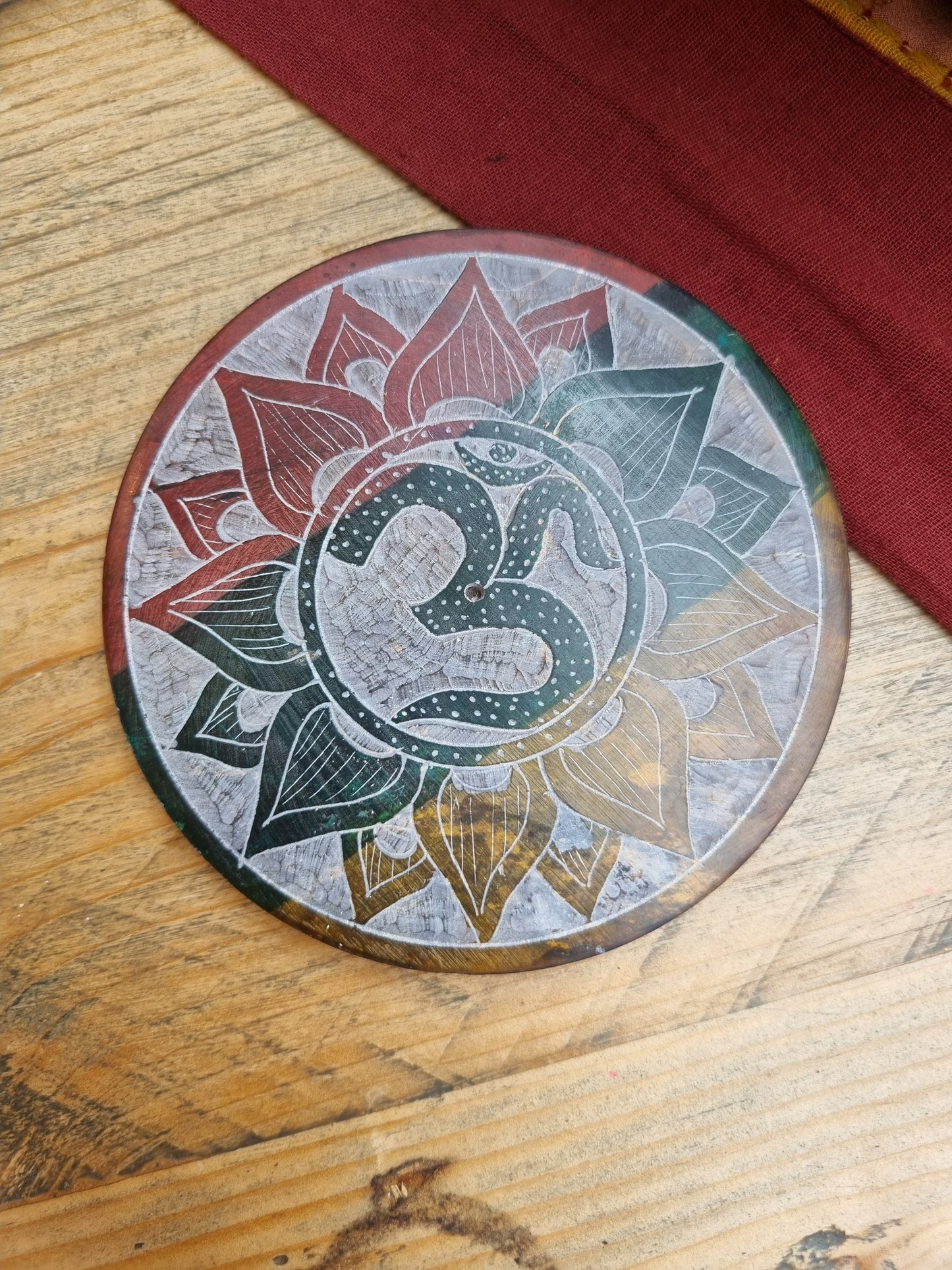 Om Stone Incense Holder