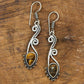 Tiger Eye Stone Earrings
