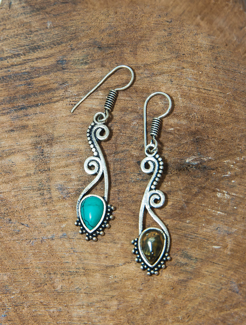 Turquoise Stone Earrings