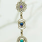 Chakra Brass Pendant with Stones