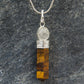 Tiger Eye Necklace with Clear Quartz