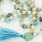 Amazonite with Raw Guru Bead Mala