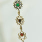 Chakra Brass Pendant with Stones