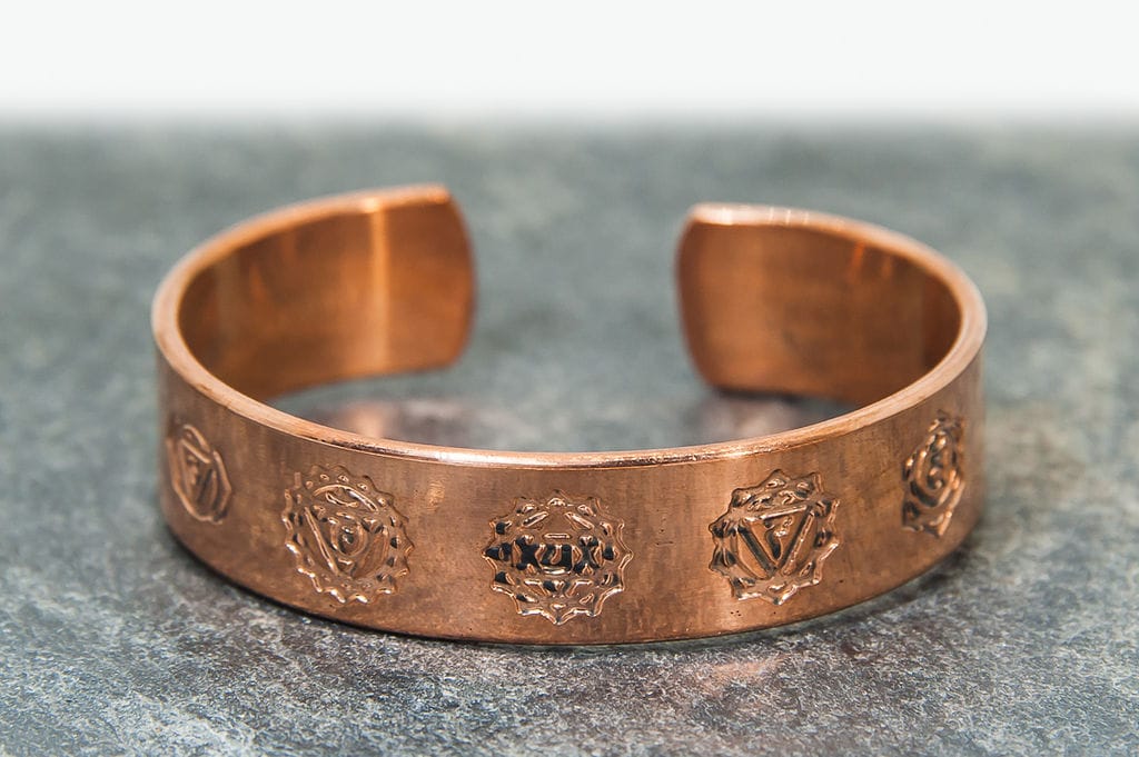 Copper Thick Magnetic Chakra Bracelet