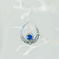 92.5% Bali Silver Earrings with Blue Stone