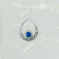 92.5% Bali Silver Earrings with Blue Stone