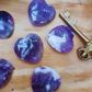 Amethyst Heart - Hand Carved Crystal