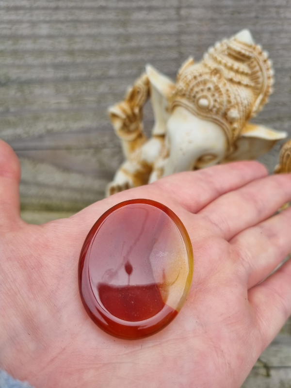 Carnelian Worry Stone - For Motivation & Vitality