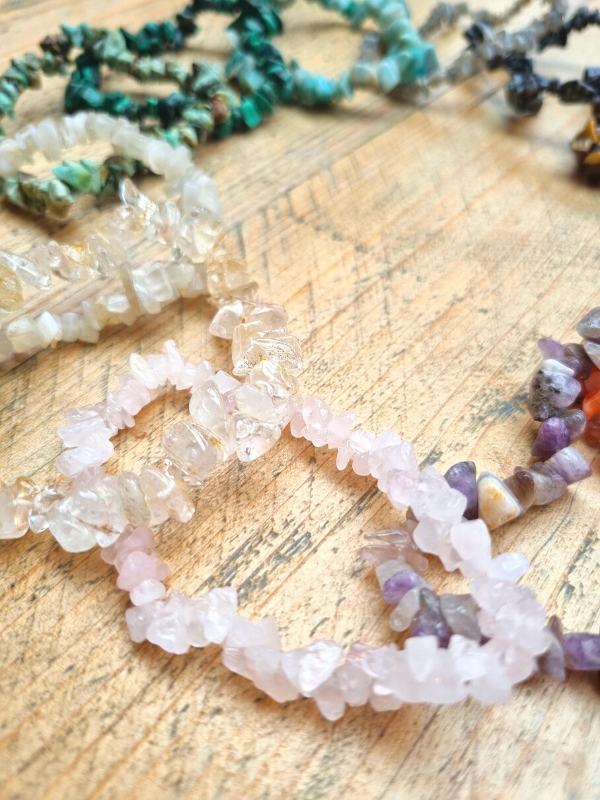 Crystal Chip Bracelets - 13 Stones To Choose From