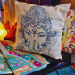 Blue Ganesha Cushion Cover - 40x40cm