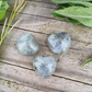 Hand Carved Labradorite Hearts - For Reflecting Negative Thoughts & Energy