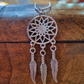 Silver Dreamcatcher Necklace - 5cm Approx