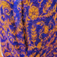 Womens Sleeveless Cardigan With Hood - Paisley Purple/Orange