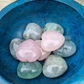 Hand Carved Rose Quartz Hearts - For Anxiety & Heart Healing