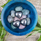 Hand Carved Hematite Hearts - For Grounding & Objectivity