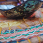 Natural Shell Large Trinket Dish - Leaf Shaped